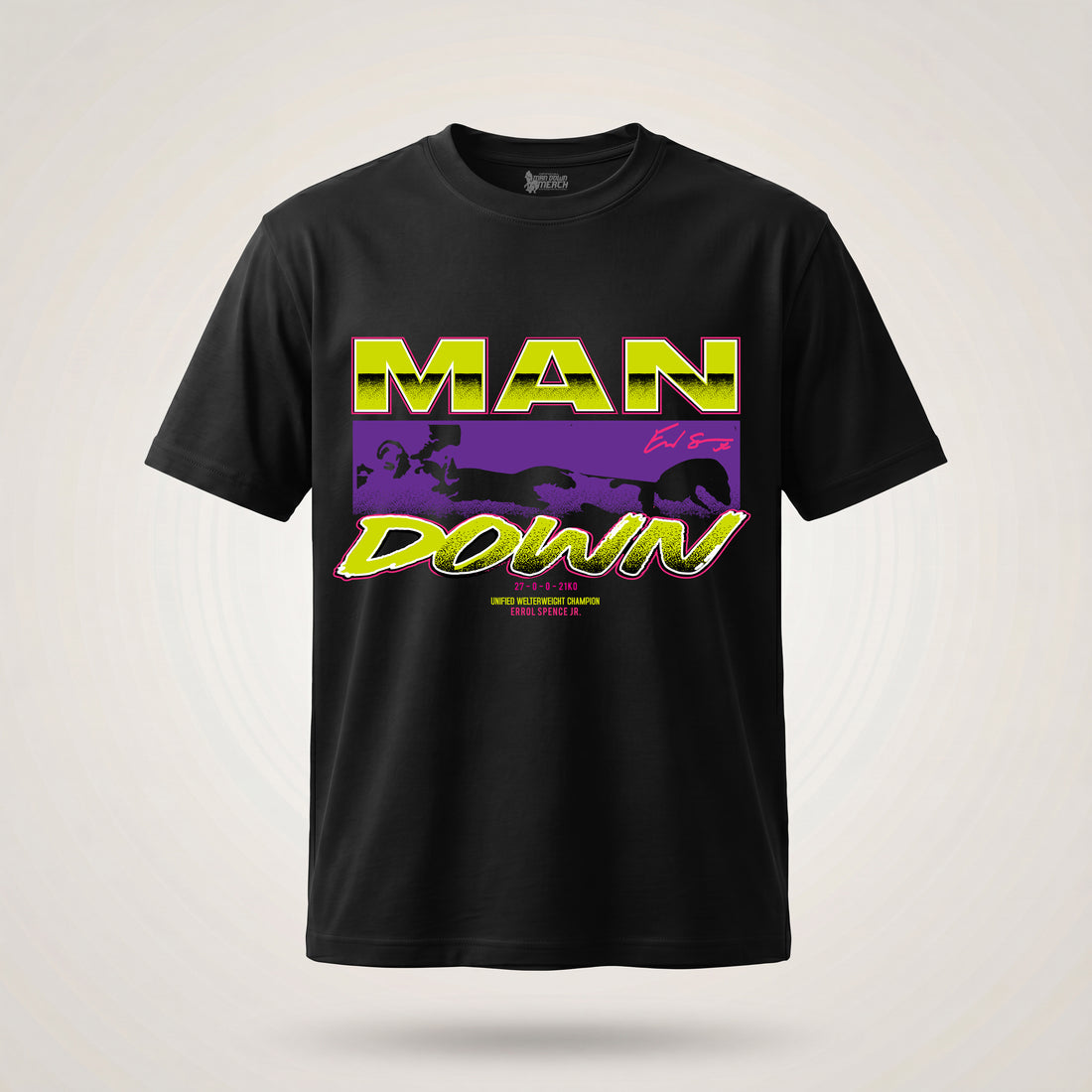 Man Down Black & Green Tee